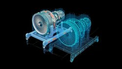 Digital twin of a turbine engine.