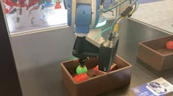 Comau's MI.RA OnePicker intelligent vision-assisted picking robotic system on display at Automate 2024. Comau's MI.RA OnePicker intelligent vision-assisted picking robotic system on display at Automate 2024.