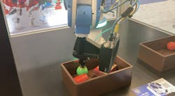 Comau's MI.RA OnePicker intelligent vision-assisted picking robotic system on display at Automate 2024. Comau's MI.RA OnePicker intelligent vision-assisted picking robotic system on display at Automate 2024.