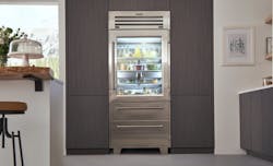 A Pro Series refrigerator from Sub-Zero. A Pro Series refrigerator from Sub-Zero.