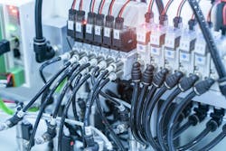 Automatic pneumatic piston unit powered by compressed air. Automatic pneumatic piston unit powered by compressed air.