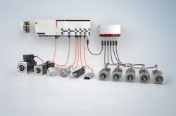 Beckhoff’s AX8000 multi-axis servo system includes an axis module with SiC semiconductors, instead of conventional IGBTs. The result is 55% more output for the same size axis module. Source: Beckhoff Automation Beckhoff’s AX8000 multi-axis servo system includes an axis module with SiC semiconductors, instead of conventional IGBTs. The result is 55% more output for the same size axis module. Source: Beckhoff Automation