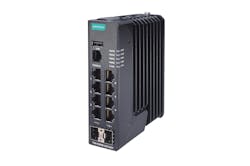 Moxa’s TSN-G5008 is an 8G-port full Gigabit managed Ethernet switch that supports TSN. Moxa’s TSN-G5008 is an 8G-port full Gigabit managed Ethernet switch that supports TSN.