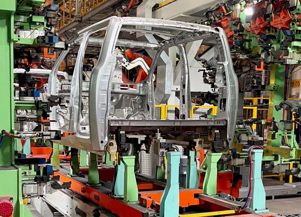 Mainline assembly at JMC Ford&rsquo;s plant in Xiaolan, China.