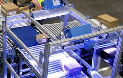 Regal Rexnord's ModSort Divert and Transfer module in use with multiple conveyor lines. Regal Rexnord's ModSort Divert and Transfer module in use with multiple conveyor lines.