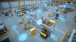 sensors on the factory floor transmit data for analysis sensors on the factory floor transmit data for analysis