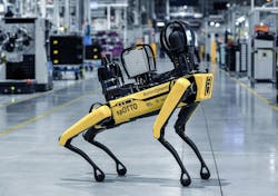 Boston Dynamics' Spot robot at the BMW Hams Hall plant Boston Dynamics' Spot robot at the BMW Hams Hall plant