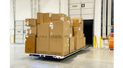 Slip Robotics SlipBot preparing to load trailer Slip Robotics SlipBot preparing to load trailer