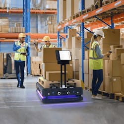 Stereo camera use case with autonomous mobile robots. Stereo camera use case with autonomous mobile robots.