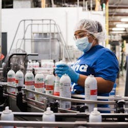 Worker on the production line at a PLZ facility. Worker on the production line at a PLZ facility.