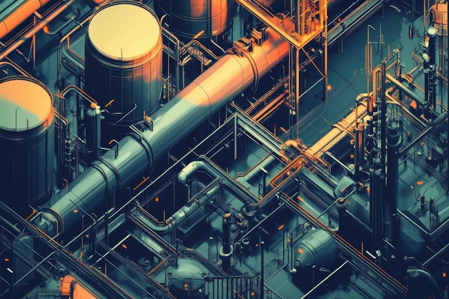 processing facility aerial view