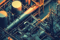 processing facility aerial view processing facility aerial view