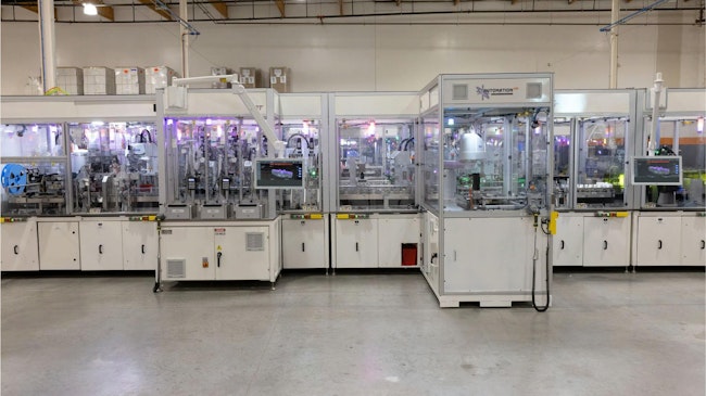 The Automation NTH device assembly system based on Rockwell Automation MagneMover Lite.