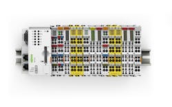 Wago’s 750 controller with system integrated remote I/O. Wago’s 750 controller with system integrated remote I/O.