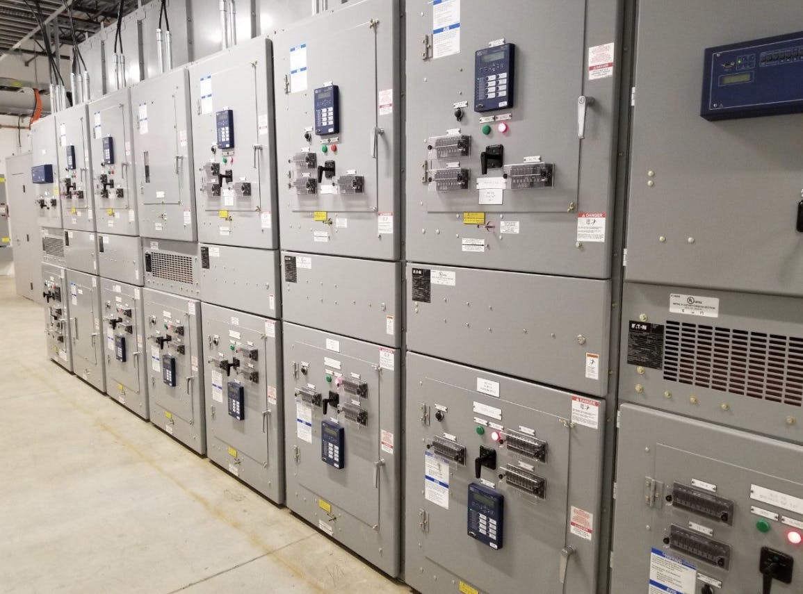 Eaton medium-voltage switchgear.