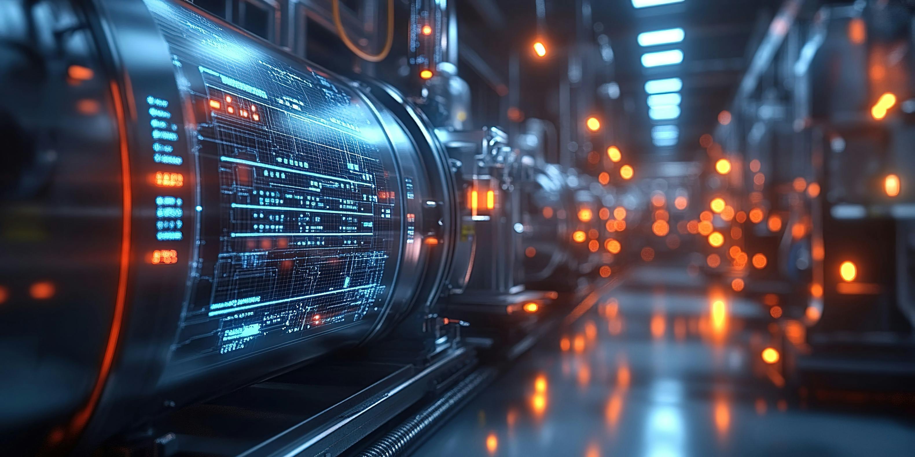 data flowing from manufacturing equipment