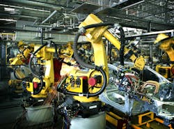 Industrial robots in automotive manufacturing Industrial robots in automotive manufacturing