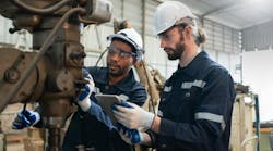 industrial maintenance technicians assessing equipment industrial maintenance technicians assessing equipment