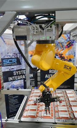 Small-footprint, high-speed, fully automated blister loader Small-footprint, high-speed, fully automated blister loader