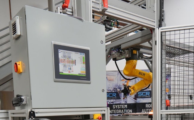 Inverted Fanuc LR Mate 200iD six-axis robot