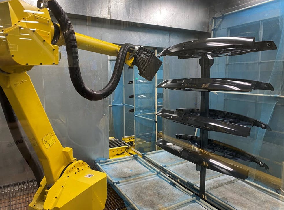 Robotic painting process