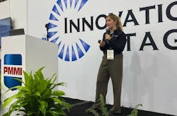 Molly Garrison from Formic onstage at Pack Expo 2025. Molly Garrison from Formic onstage at Pack Expo 2025.