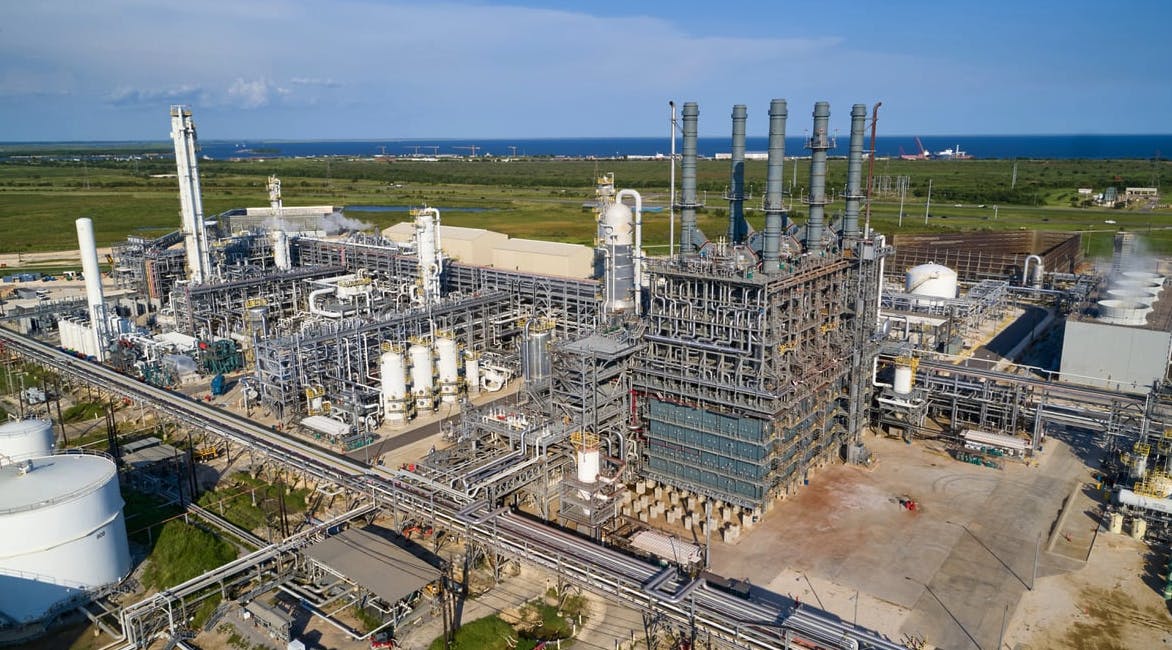 Part of TotalEnergies' Port Arthur refinery.