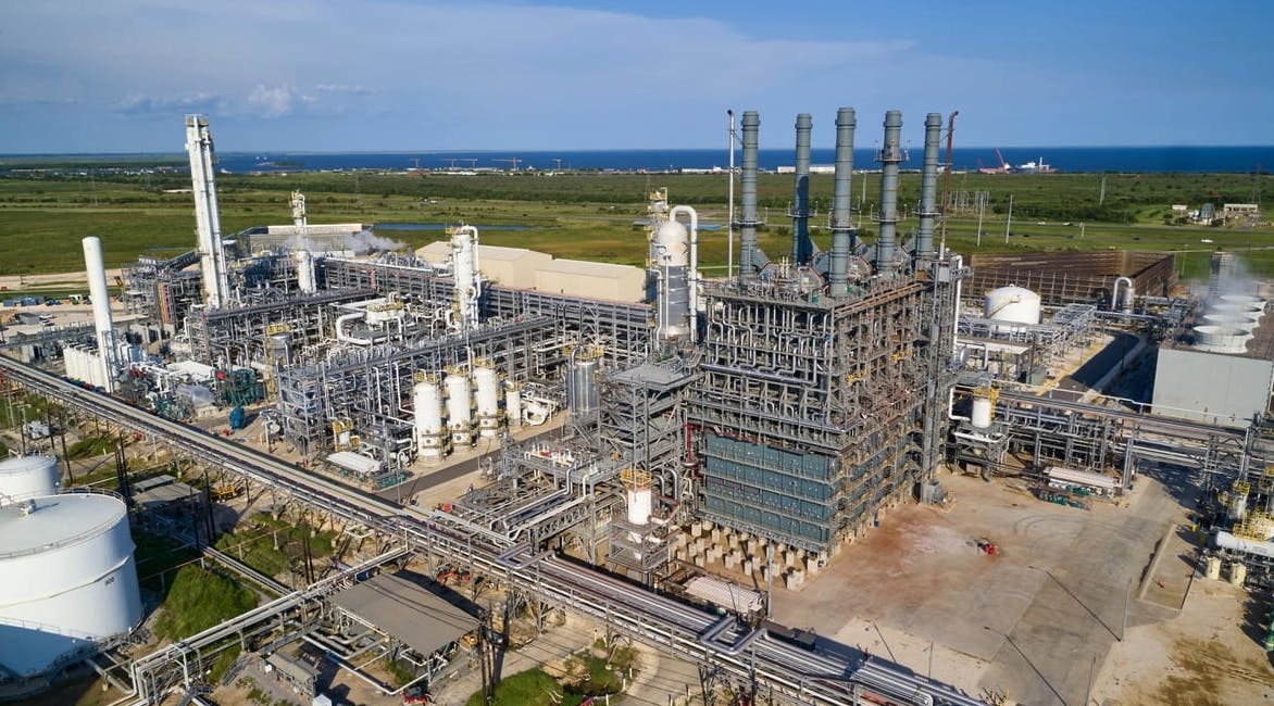 Part of TotalEnergies' Port Arthur refinery.