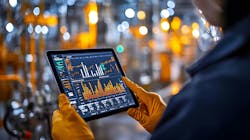 reviewing operations data on the factory floor reviewing operations data on the factory floor