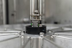 part-detection sensors inside a turntable parts washer part-detection sensors inside a turntable parts washer