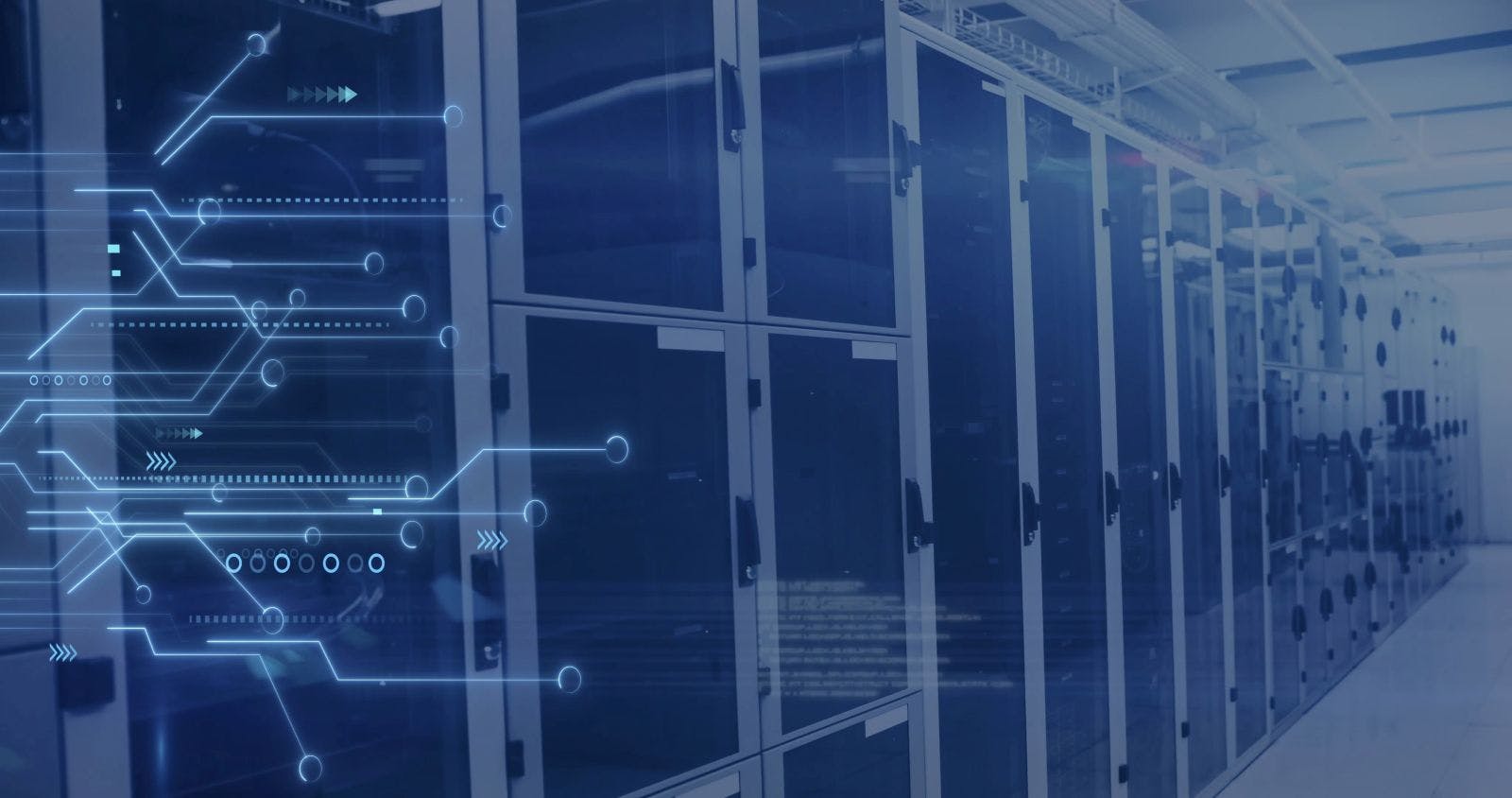 Image of digital data processing, circuit board and computer servers. Global cyber security, connections, computing and data processing concept digitally generated image.